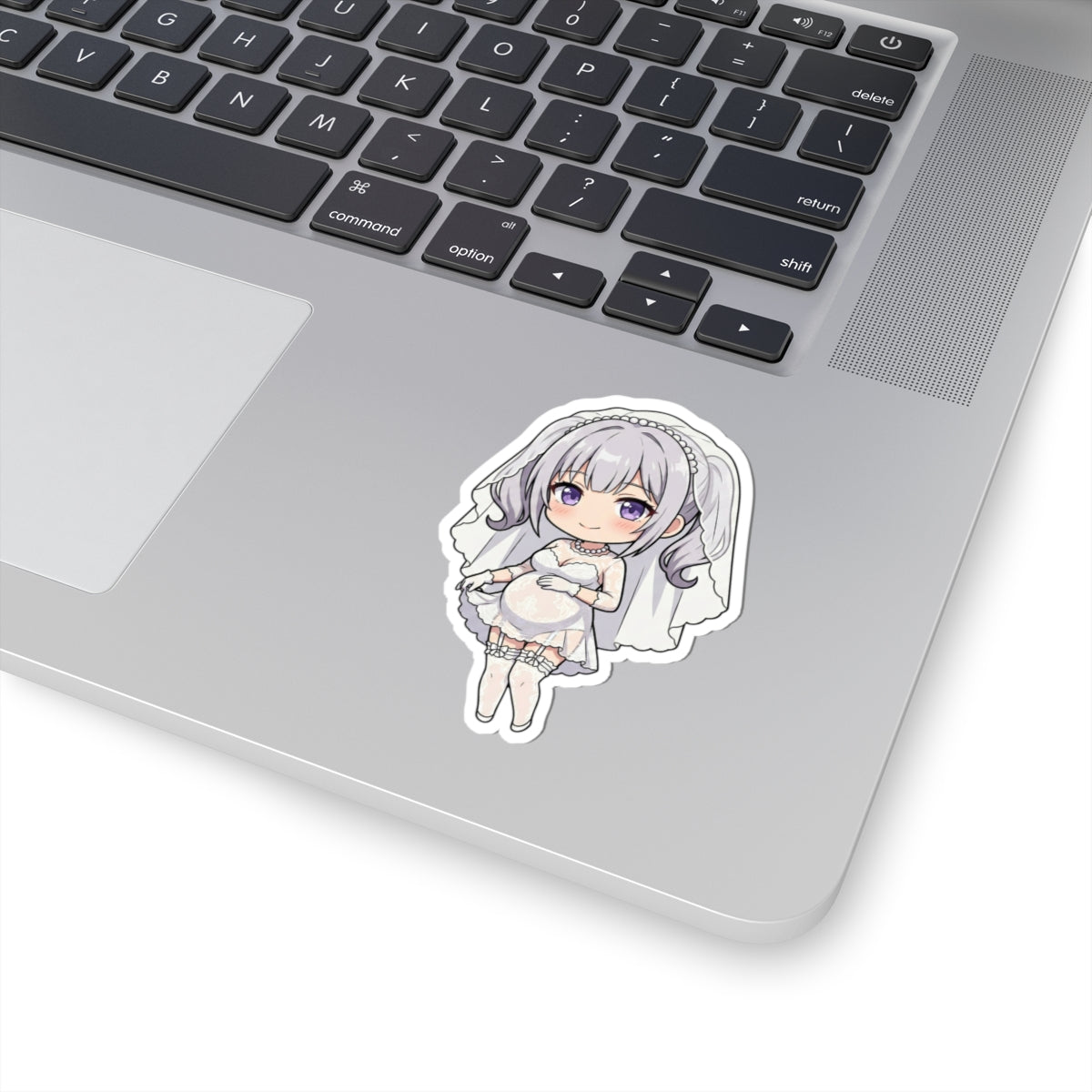マタニティーブライダルシリーズ (Mia Fleur) Belly Doll — Cute Chibi Maternity Wedding Decal