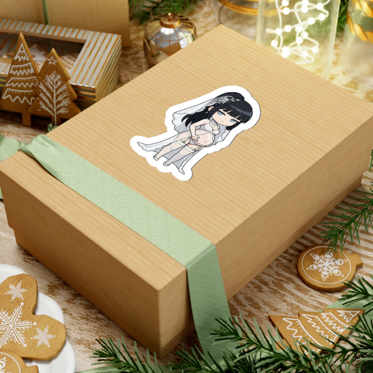 マタニティーブライダルシリーズ (Lin Jing-Yue / リン・ジンユエ) Belly Doll — Cute Chibi Maternity Wedding Decal