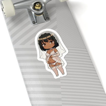 マタニティーブライダルシリーズ (Maria Rose) Belly Doll — Cute Chibi Maternity Wedding Decal