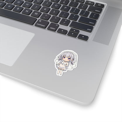 マタニティーブライダルシリーズ (Mia Fleur) Belly Doll — Cute Chibi Maternity Wedding Decal